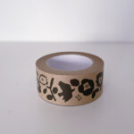 椿と鳥柄 エコクラフトテープ